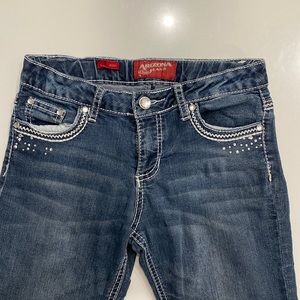 Arizona Jean Co Girls Jeans - with waist adjusting straps inside.